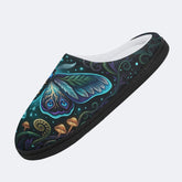 Lunar Rune Walkers Print Fleece-Lined Slippers