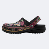 Romantic Psychedelic Butterfly Wreath Print Clogs
