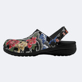 Irezumi Peonies and Cranes Print Clogs