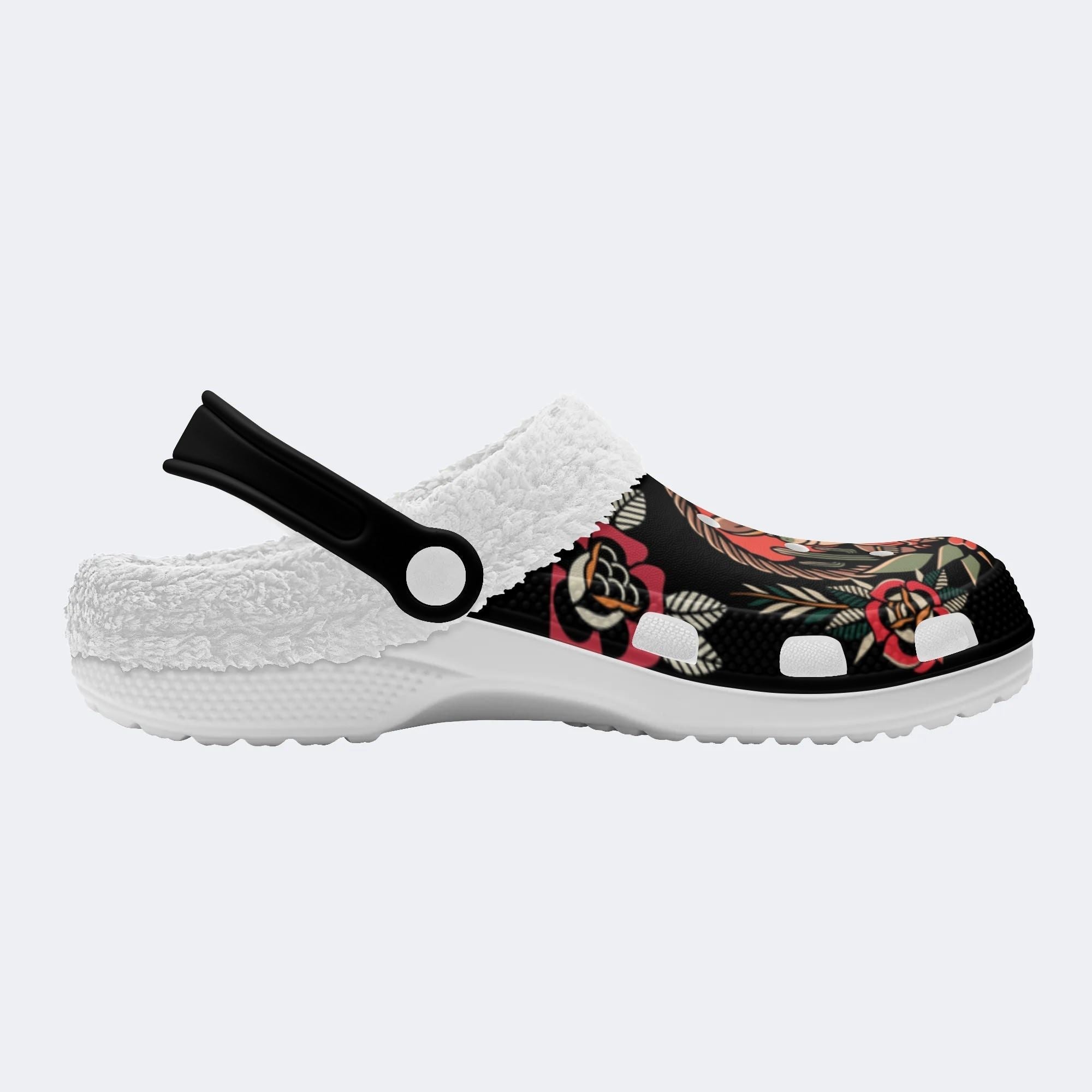 Personalized Name Cowboy Frog Print - Fur Lined Slippers/Sandals