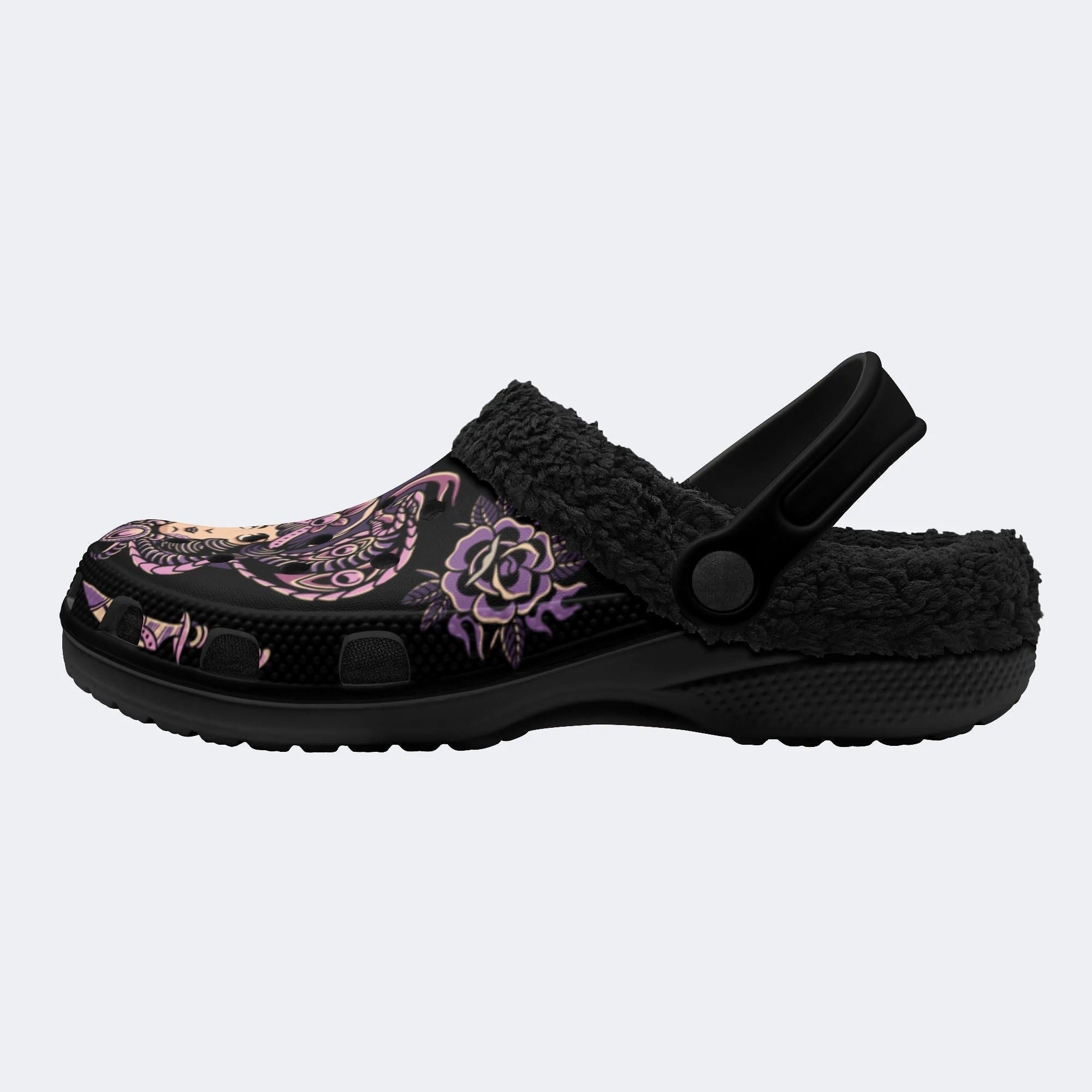 Cobra Girl Print - Fur Lined Slippers/Sandals