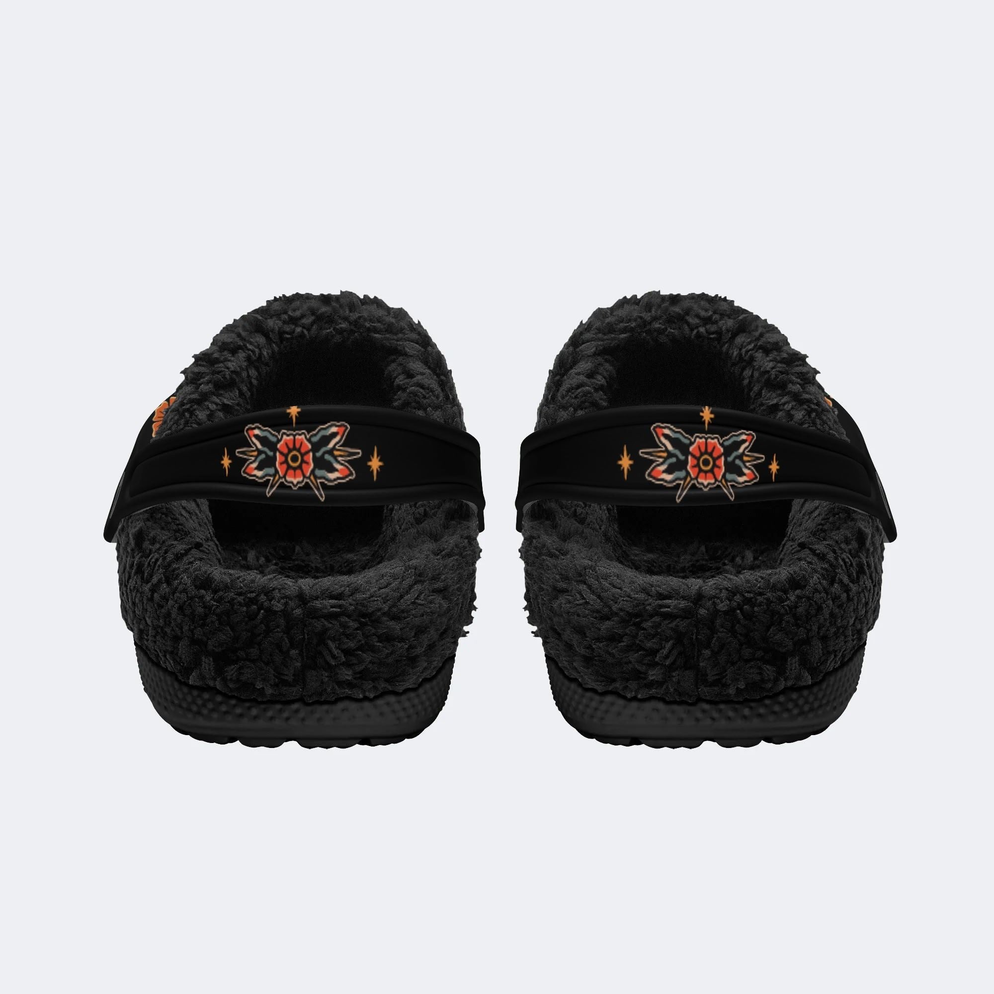 Classic Mermaid Print - Fur Lined Slippers/Sandals