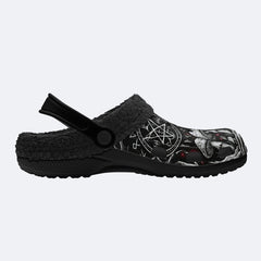 Deadwood Mushroom Forest Print Fleece-Lined Clogs