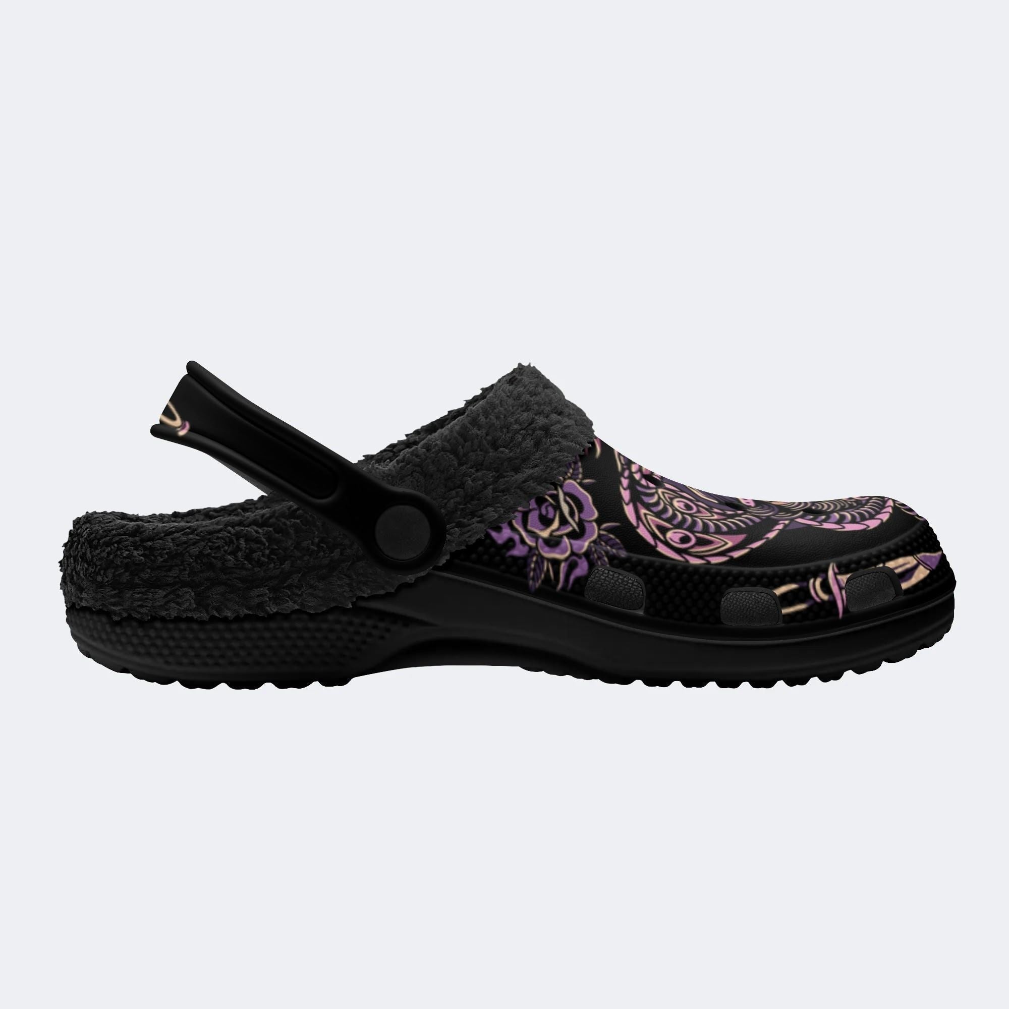 Cobra Girl Print - Fur Lined Slippers/Sandals