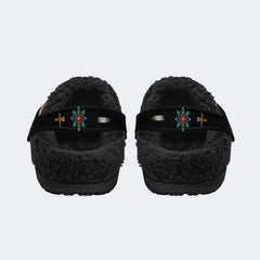 Traditional Tiger Print - Fur Lined Slippers/Sandals