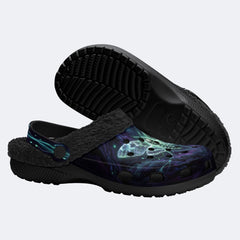 Death Moth in the Abyss Fleece-Lined Clogs