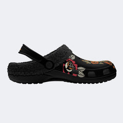 Classic Mermaid Print - Fur Lined Slippers/Sandals