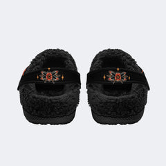 Classic Cowboy Frog Print - Fur Lined Slippers/Sandals