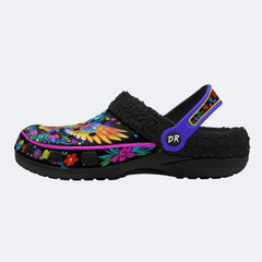 Phantom Night Eagle Print Clogs