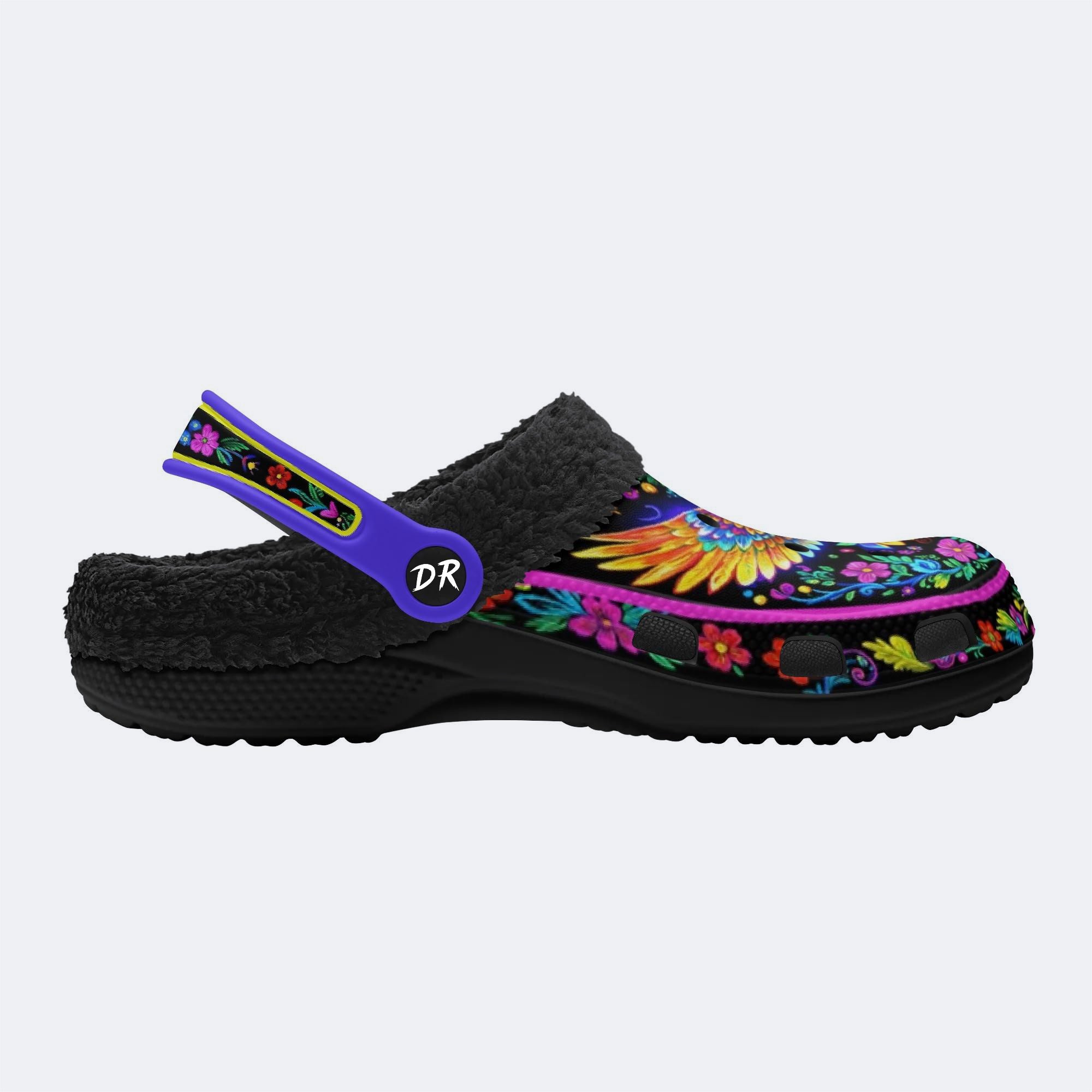 Phantom Night Eagle Print Clogs