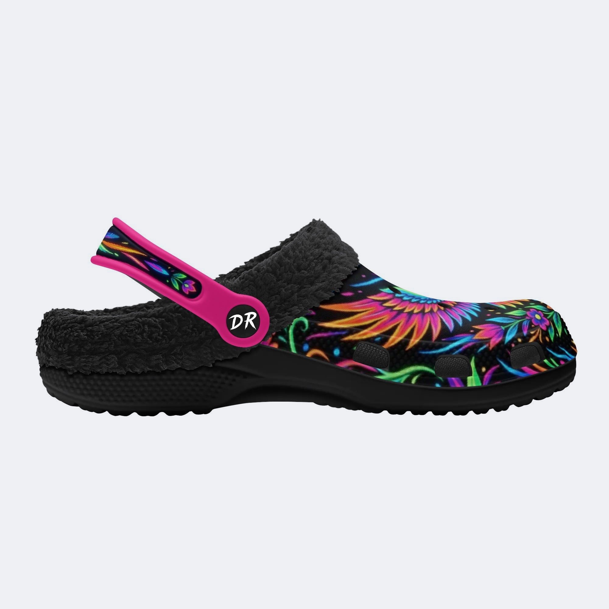 Colorful-Winged Eagle Print Clogs