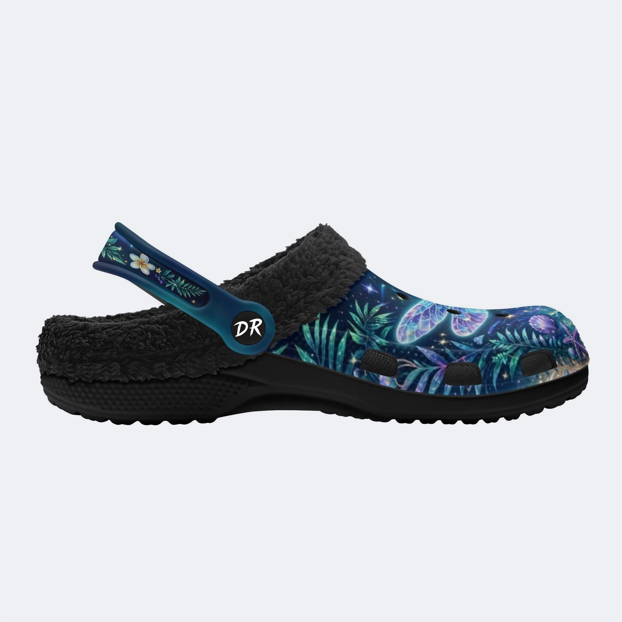 Fantasy Dragonfly Print Clogs