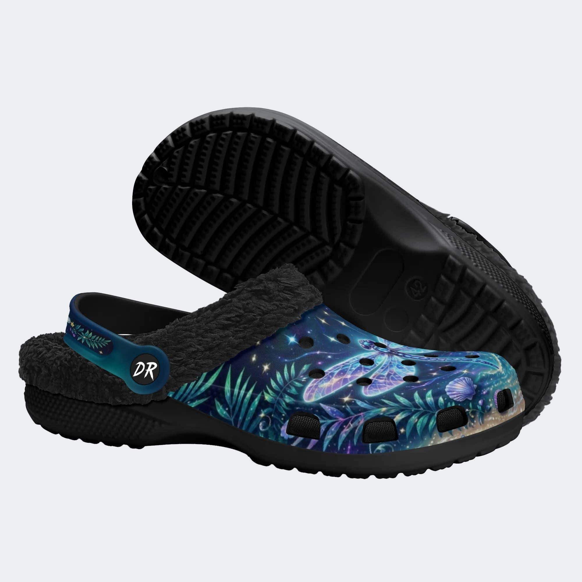Fantasy Dragonfly Print Clogs