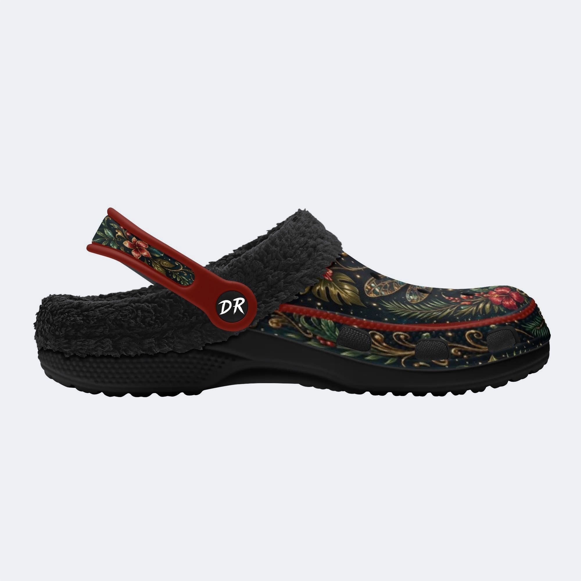 Jewel Dragonfly Wreath Print Clogs