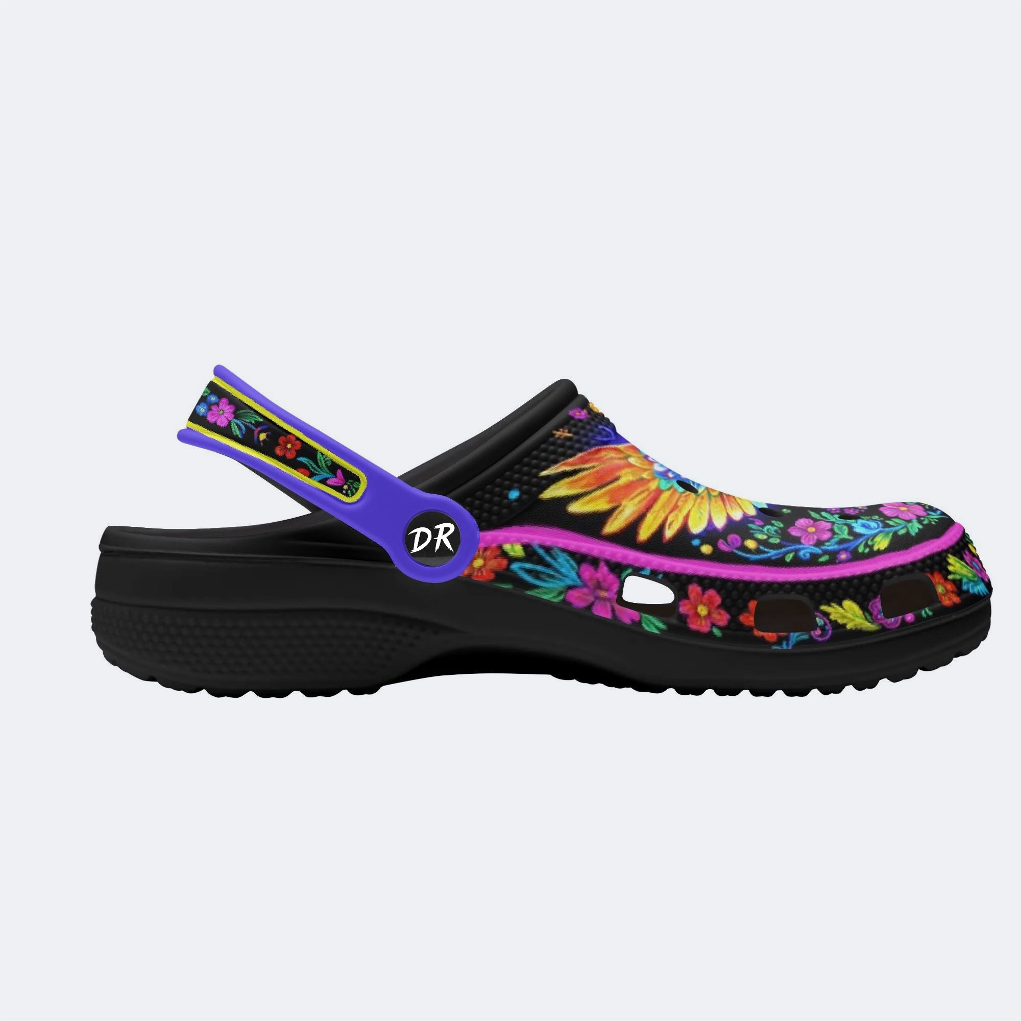 Phantom Night Eagle Print Clogs