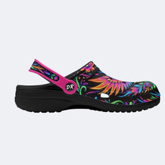 Colorful-Winged Eagle Print Clogs