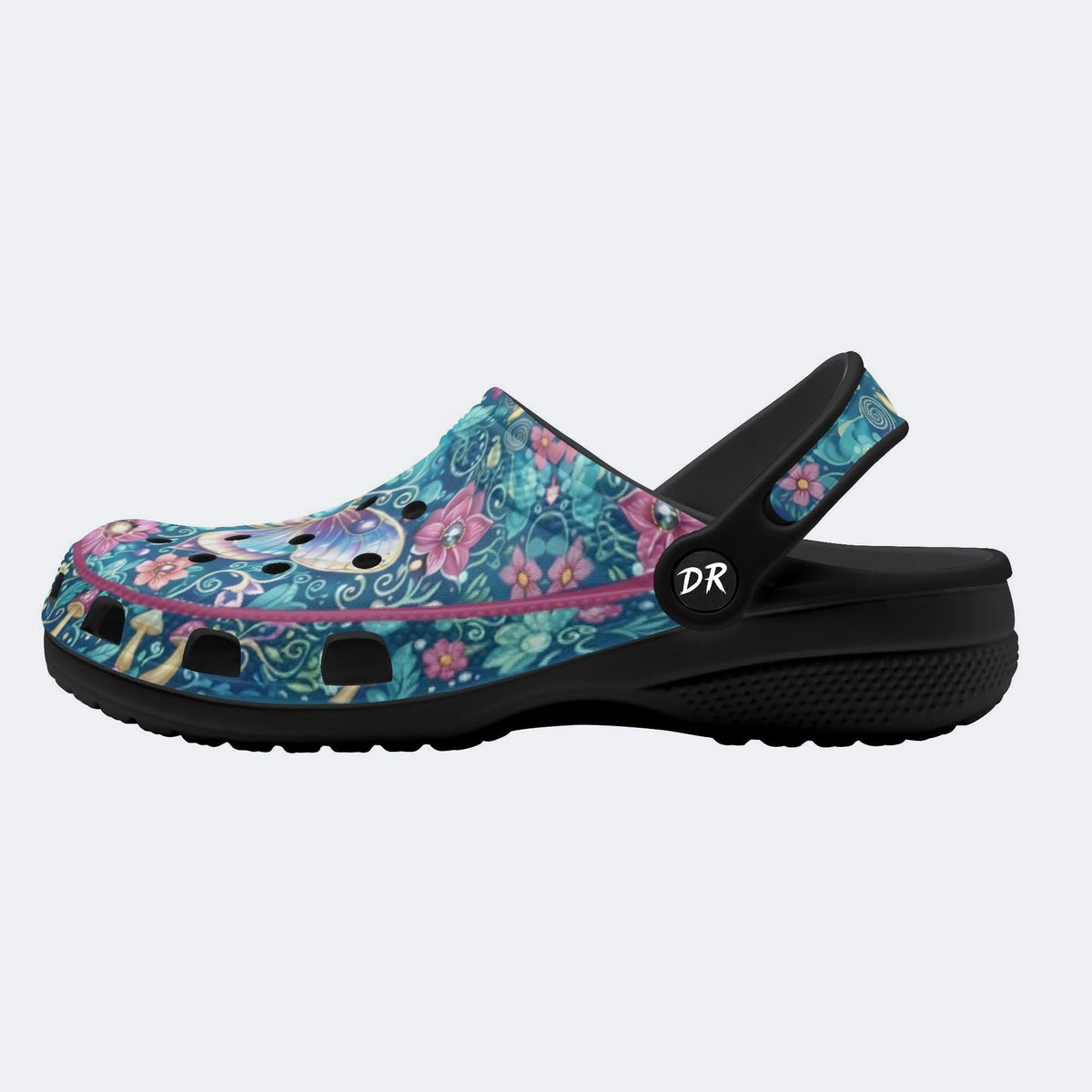 Butterfly Dance in the Phantom Forest Print Clogs