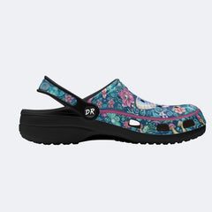 Butterfly Dance in the Phantom Forest Print Clogs