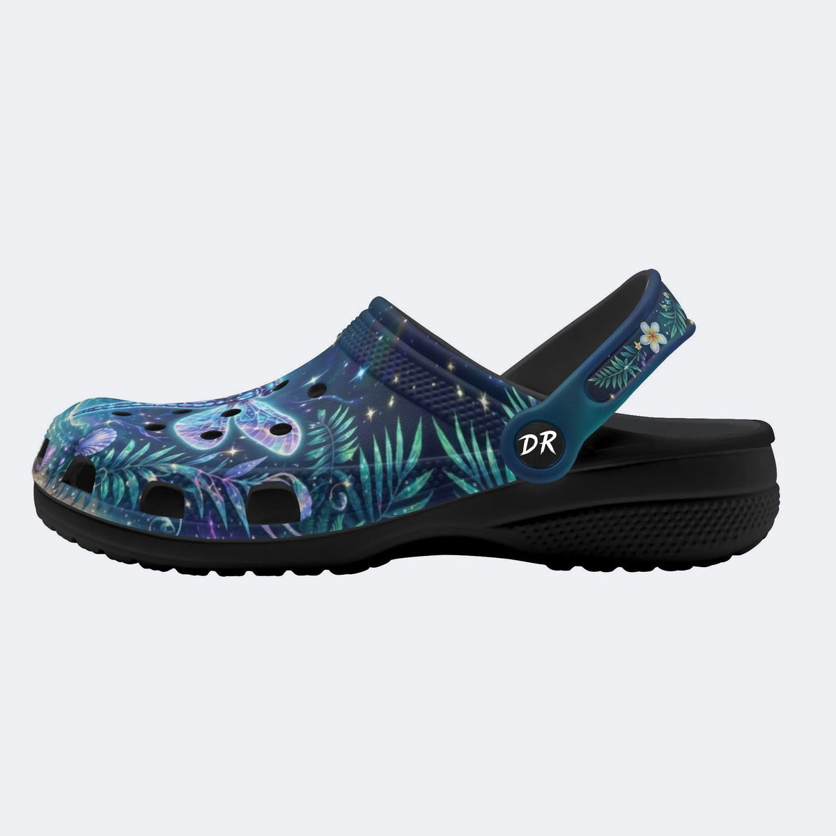 Fantasy Dragonfly Print Clogs