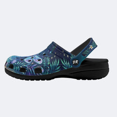 Fantasy Dragonfly Print Clogs