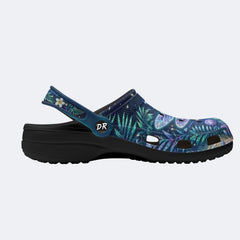 Fantasy Dragonfly Print Clogs