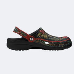 Jewel Dragonfly Wreath Print Clogs
