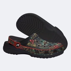 Jewel Dragonfly Wreath Print Clogs