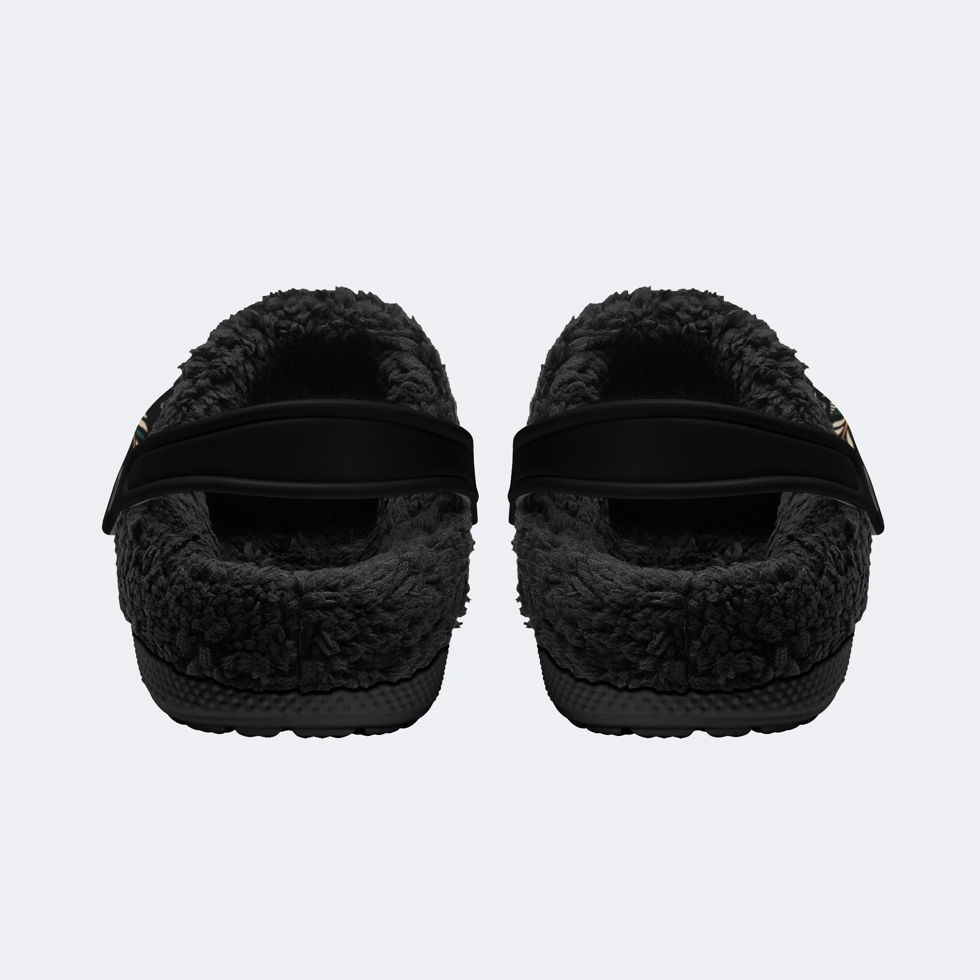 Personalized Name Cowboy Frog Print - Fur Lined Slippers/Sandals