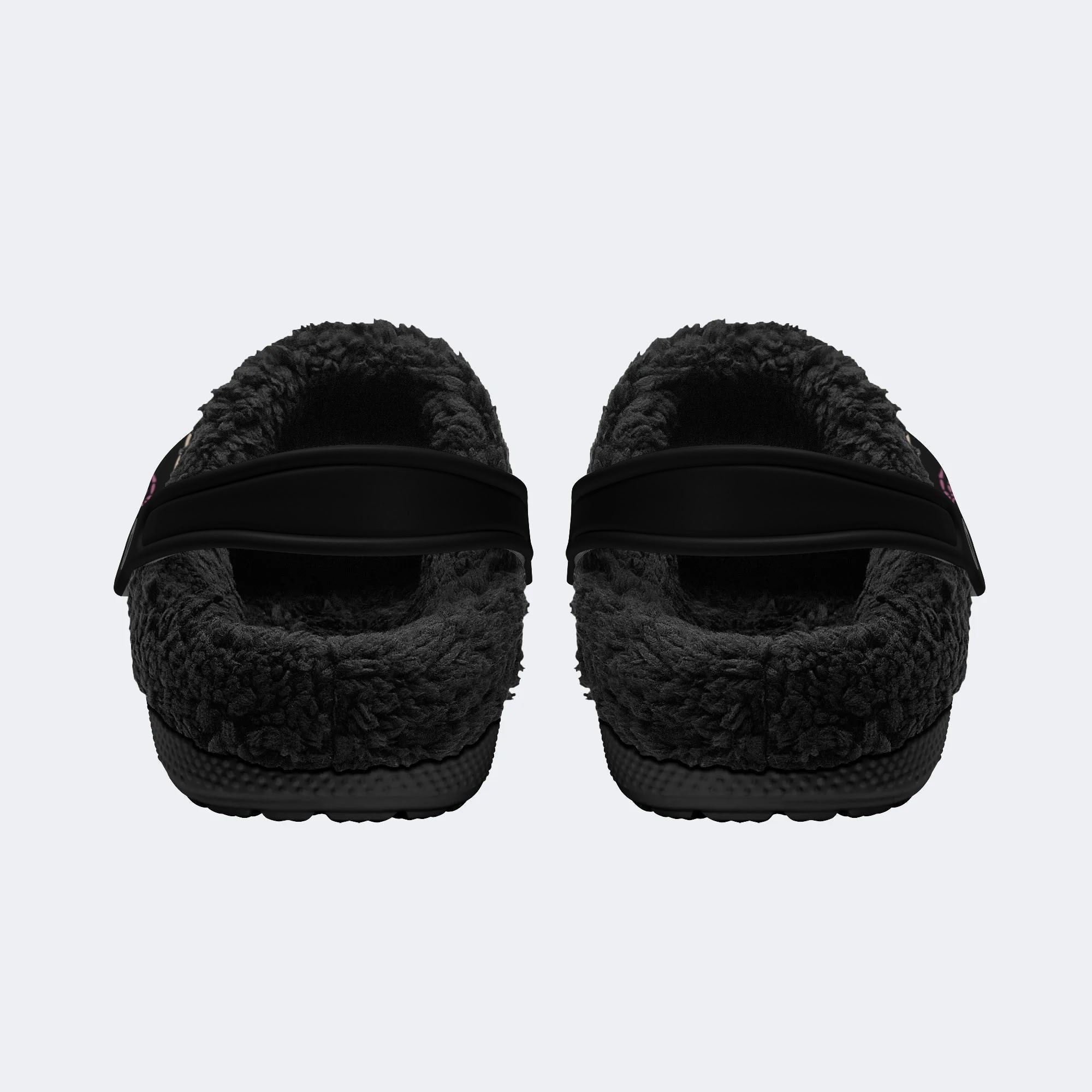 Personalized Name Death Moth Art Print - Fur Lined Slippers/Sandals