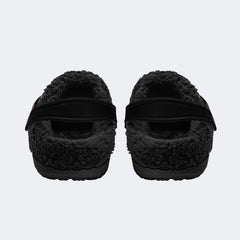 Personalized Name Death Moth Art Print - Fur Lined Slippers/Sandals