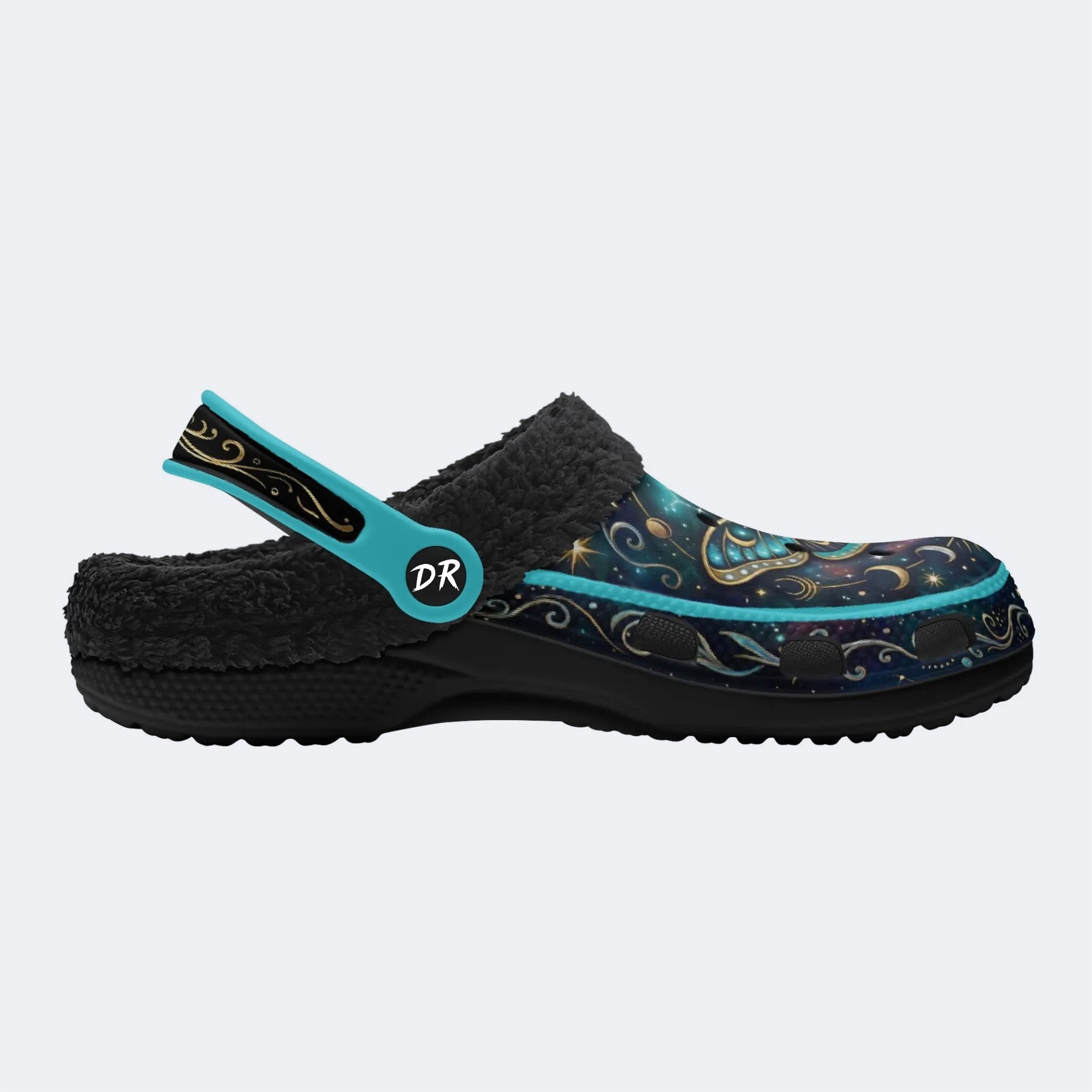 Starry Dream Jewel Moth Print Clogs