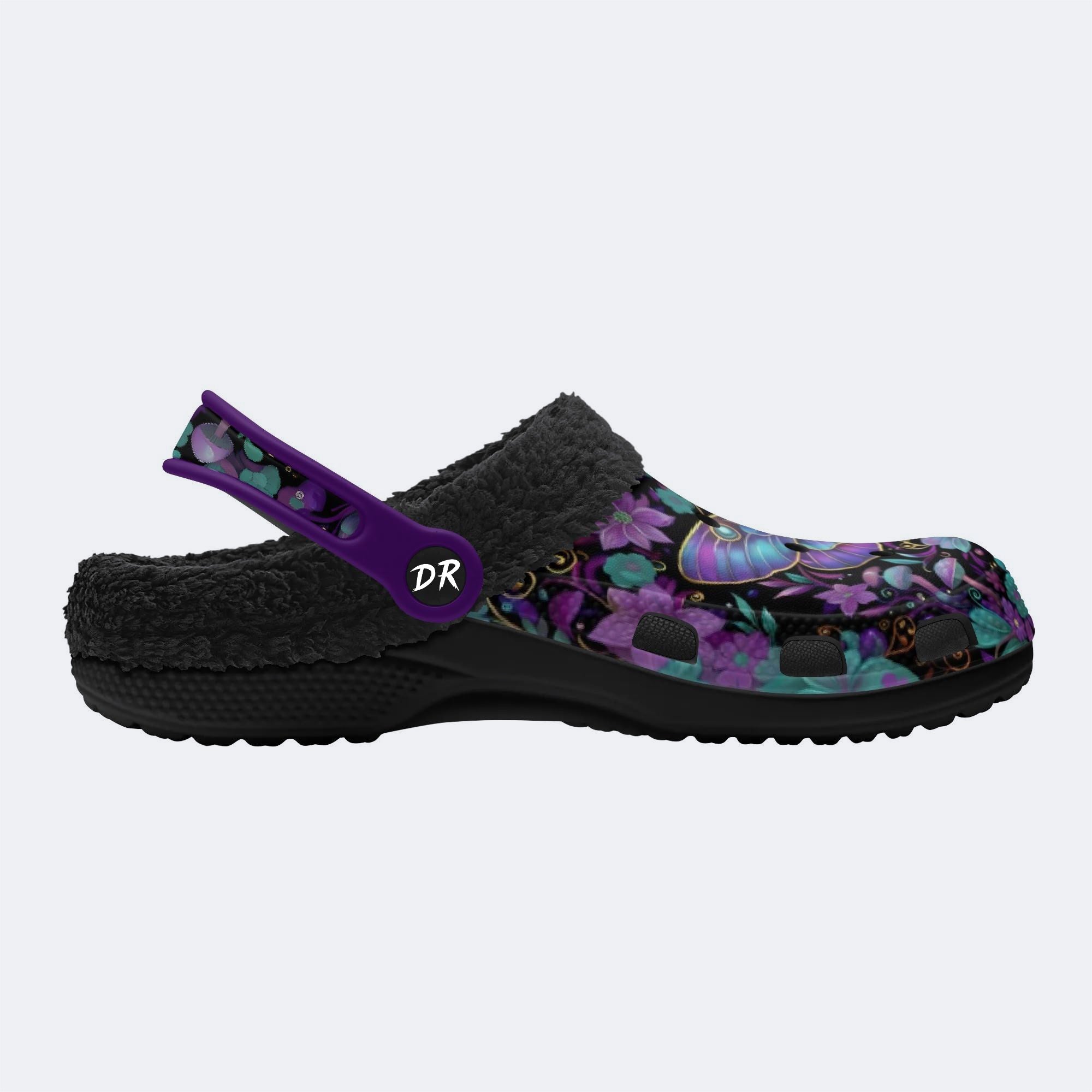 Celestial Iridescent Moth Wreath Print Clogs