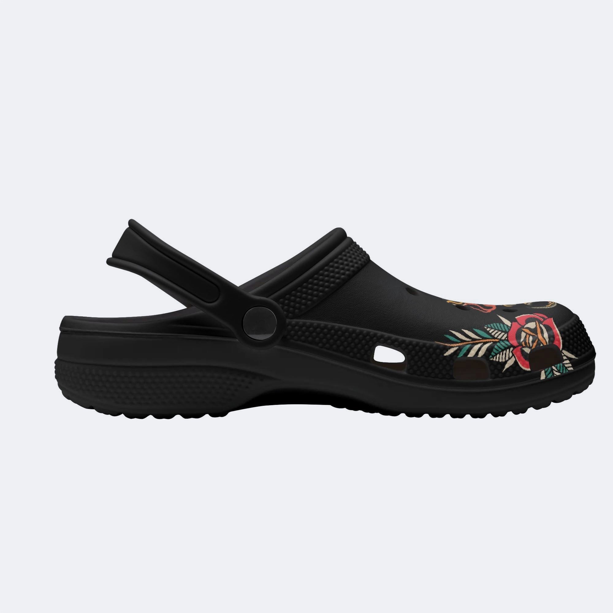 Old School Tiger & Snake Print Clogs