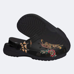 Old School Tiger & Snake Print Clogs