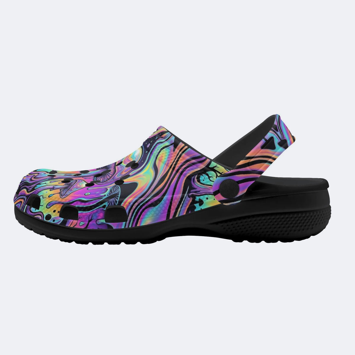 Mushroom Ink Forest Clogs