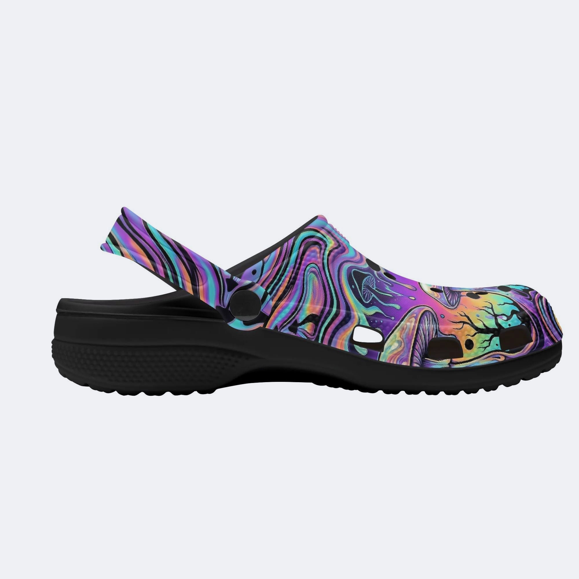 Mushroom Ink Forest Clogs