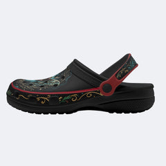 Abyssal Forest Moth Print Clogs
