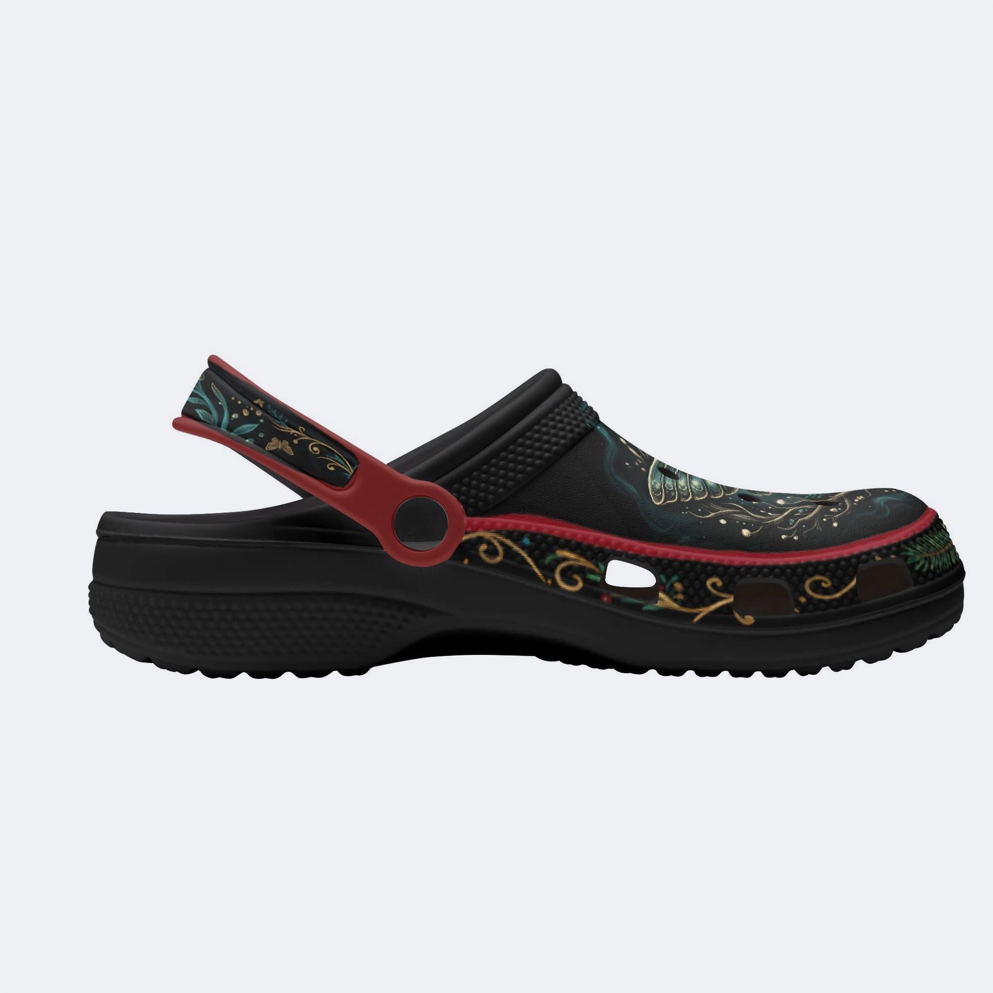Abyssal Forest Moth Print Clogs