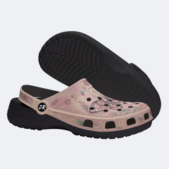 Dreamy Psychedelic Moth Print Clogs