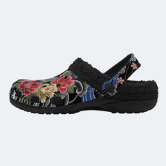 Irezumi Peonies and Cranes Print Clogs